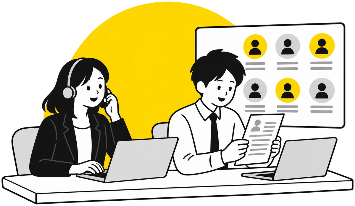 人材会社のオフィス風景